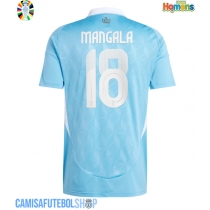 Camisa de time de futebol Bélgica Orel Mangala #18 Replicas 2º Equipamento Europeu 2024 Manga Curta